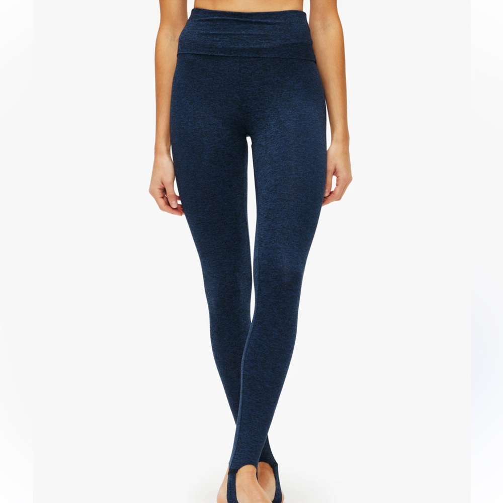 VICTORIA’S SECRET VSX SPORT BLUE KNOCKOUT STIRRUP TIGHT LEGGINGS